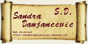 Sandra Damjančević vizit kartica
